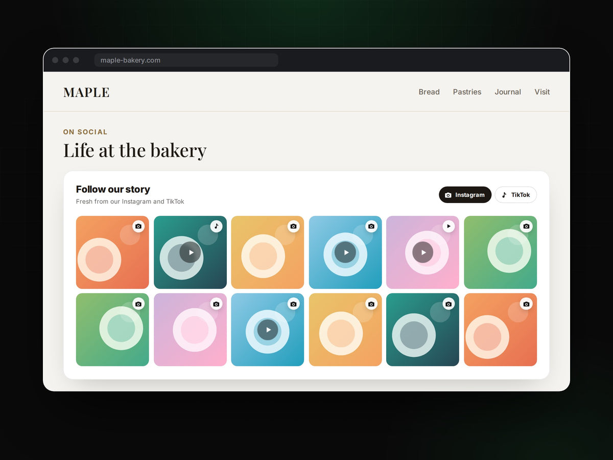 Social Feeds Widget