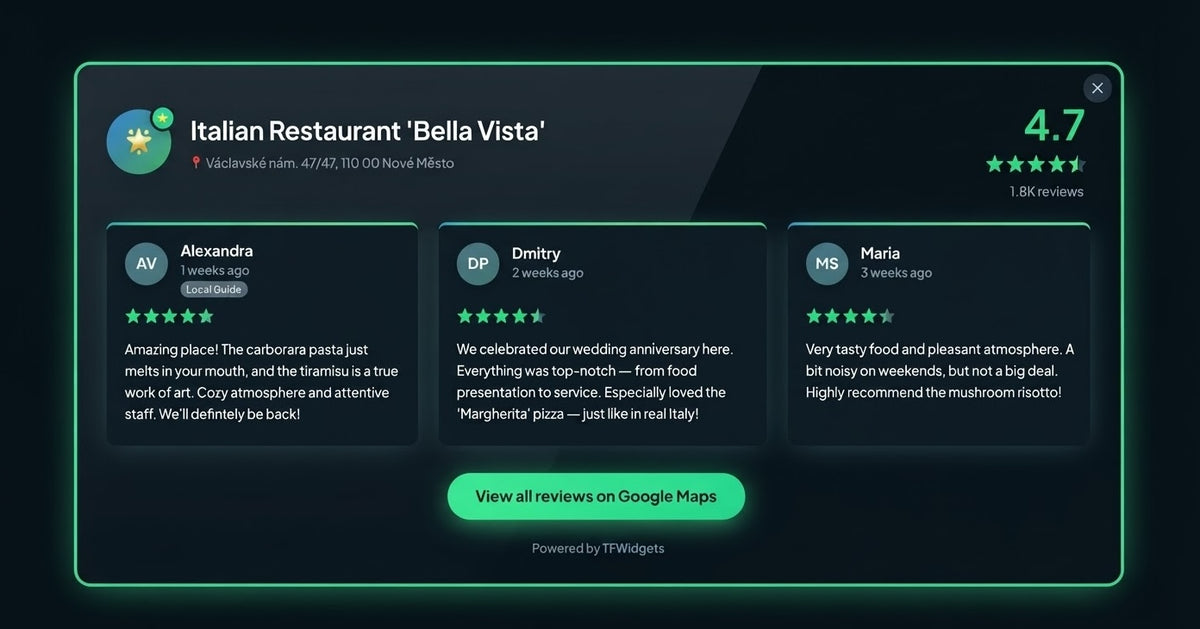 Google Reviews Widget